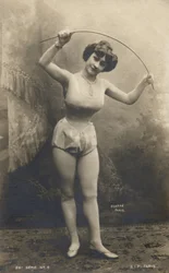 Girl with a cane